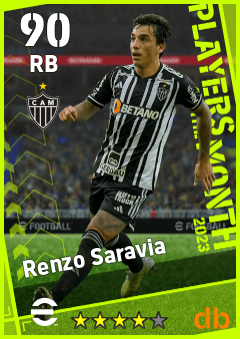 Renzo Saravia — RB, OVR 90, MAX 90