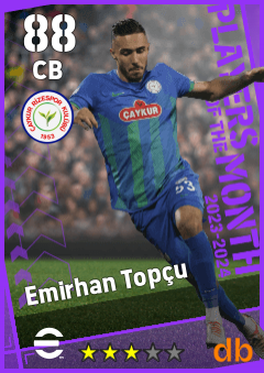 Emirhan Topçu — CB, OVR 88, MAX 88