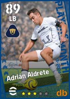 Adrián Aldrete — LB, OVR 89, MAX 89