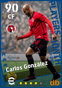 Carlos González — CF, OVR 90, MAX 90