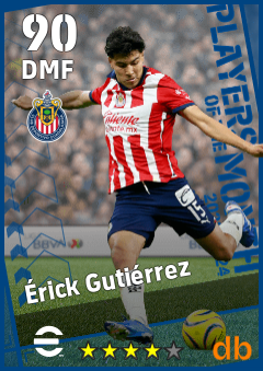 Érick Gutiérrez — DMF, OVR 90, MAX 90