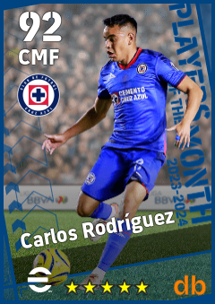 Carlos Rodríguez — CMF, OVR 92, MAX 92