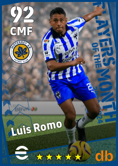 Luis Romo eFootball player card