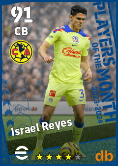 Israel Reyes — CB, OVR 91, MAX 91