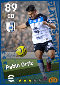 Pablo Ortíz — CB, OVR 89, MAX 89