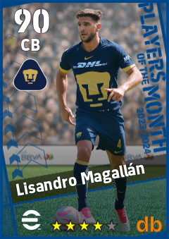 Lisandro Magallán — CB, OVR 90, MAX 90
