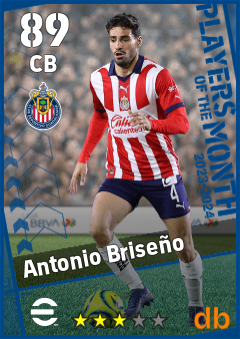 Antonio Briseño — CB, OVR 89, MAX 89