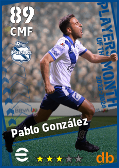 Pablo González — CMF, OVR 89, MAX 89