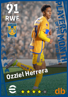 Ozziel Herrera — RWF, OVR 91, MAX 91