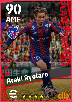 Araki Ryotaro eFootball player card