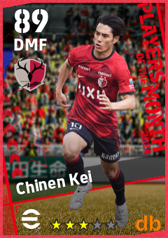 Chinen Kei — DMF, OVR 89, MAX 89