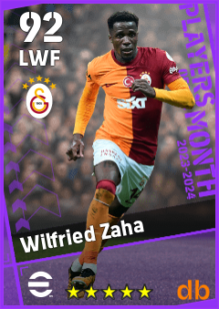 Wilfried Zaha — LWF, OVR 92, MAX 92
