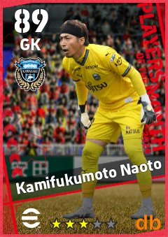 Kamifukumoto Naoto — GK, OVR 89, MAX 89