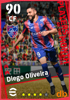 Diego Oliveira — CF, OVR 90, MAX 90