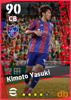 Kimoto Yasuki — CB, OVR 90, MAX 90