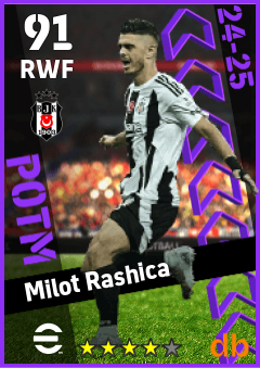 Milot Rashica — RWF, OVR 91, MAX 91
