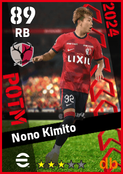 Nono Kimito — RB, OVR 89, MAX 89