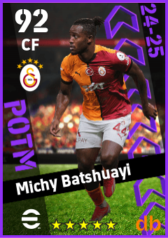 Michy Batshuayi — CF, OVR 92, MAX 92