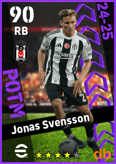 Jonas Svensson — RB, OVR 90, MAX 90