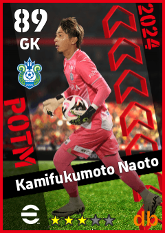 Kamifukumoto Naoto — GK, OVR 89, MAX 89