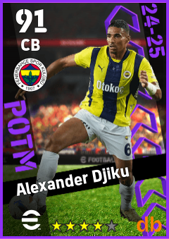 Alexander Djiku — CB, OVR 91, MAX 91