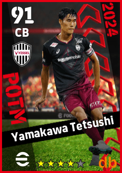 Yamakawa Tetsushi — CB, OVR 91, MAX 91