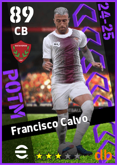Francisco Calvo — CB, OVR 89, MAX 89
