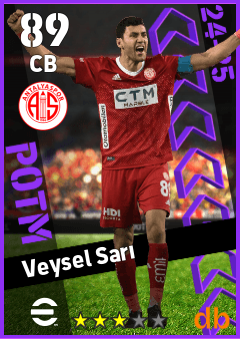 Veysel Sarı — CB, OVR 89, MAX 89