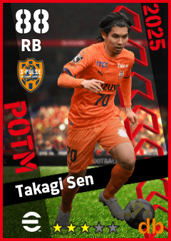 Takagi Sen — RB, OVR 88, MAX 88