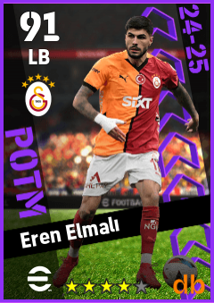 Eren Elmalı — LB, OVR 91, MAX 91