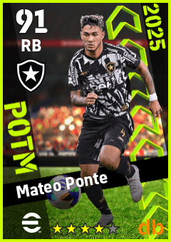 Mateo Ponte — RB, OVR 91, MAX 91