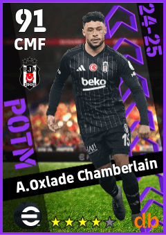 A.Oxlade Chamberlain — CMF, OVR 91, MAX 91