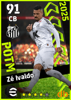 Zé Ivaldo — CB, OVR 91, MAX 91