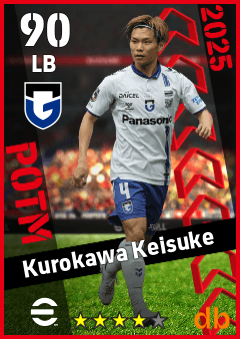 Kurokawa Keisuke — LB, OVR 90, MAX 90