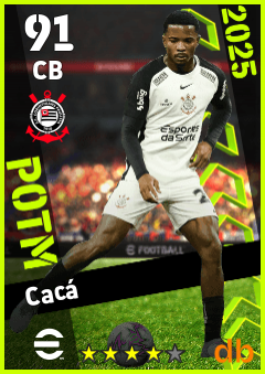 Cacá — CB, OVR 91, MAX 91