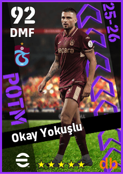 Okay Yokuşlu — DMF, OVR 92, MAX 92