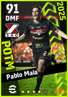 Pablo Maia — DMF, OVR 91, MAX 91