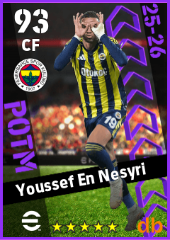 Youssef En Nesyri — CF, OVR 93, MAX 93