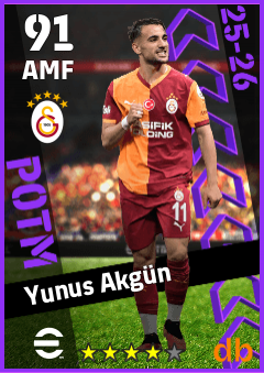 Yunus Akgün — AMF, OVR 91, MAX 91