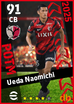 Ueda Naomichi — CB, OVR 91, MAX 91