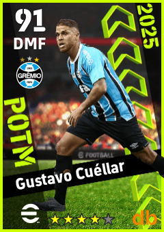 Gustavo Cuéllar — DMF, OVR 91, MAX 91