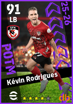 Kévin Rodrigues — LB, OVR 91, MAX 91