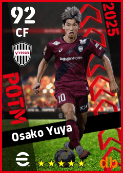 Osako Yuya — CF, OVR 92, MAX 92