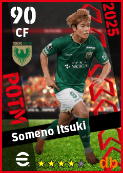 Someno Itsuki — CF, OVR 90, MAX 90