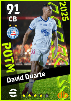 David Duarte — CB, OVR 91, MAX 91
