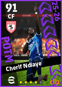 Cherif Ndiaye — CF, OVR 91, MAX 91