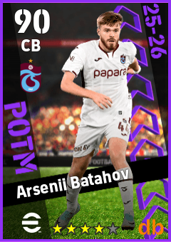 Arsenii Batahov — CB, OVR 90, MAX 90