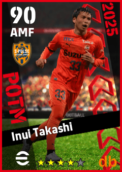 Inui Takashi — AMF, OVR 90, MAX 90