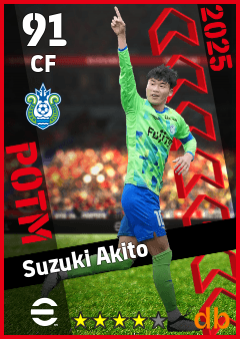Suzuki Akito — CF, OVR 91, MAX 91