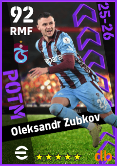 Oleksandr Zubkov — RMF, OVR 92, MAX 92